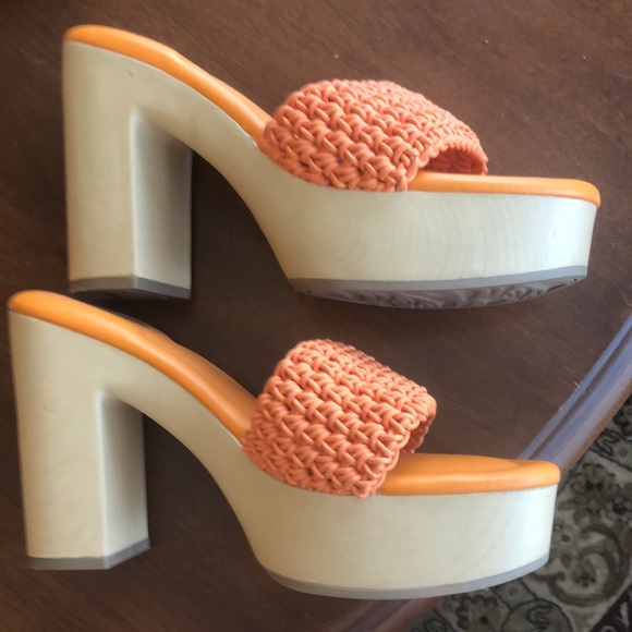 Orang weave Franco sarto weave platform sandal - Picture 7 of 7